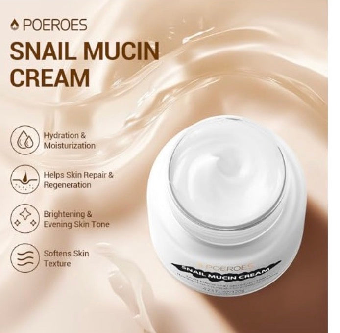 Poeroes Snail Mucin Repair & Glow Cream — JayXen Essentials